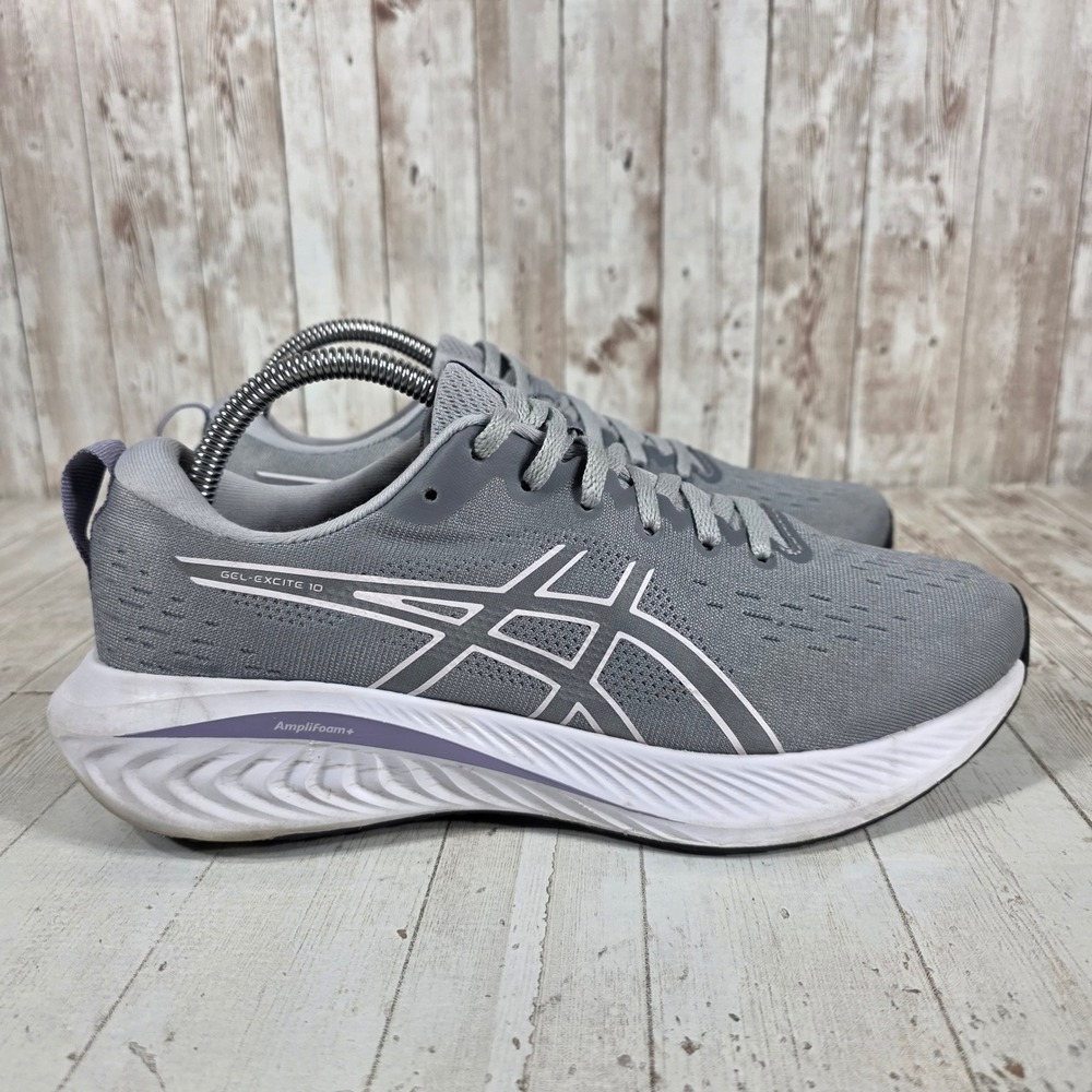 ASICS Gel-Excite 10 Womens Running Shoes Gray White Purple 1012B418 Size 9